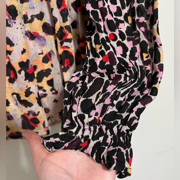 Bl^nk London Anthropologie Multicolor Embroidered Top Size Small - Picture 5 of 7